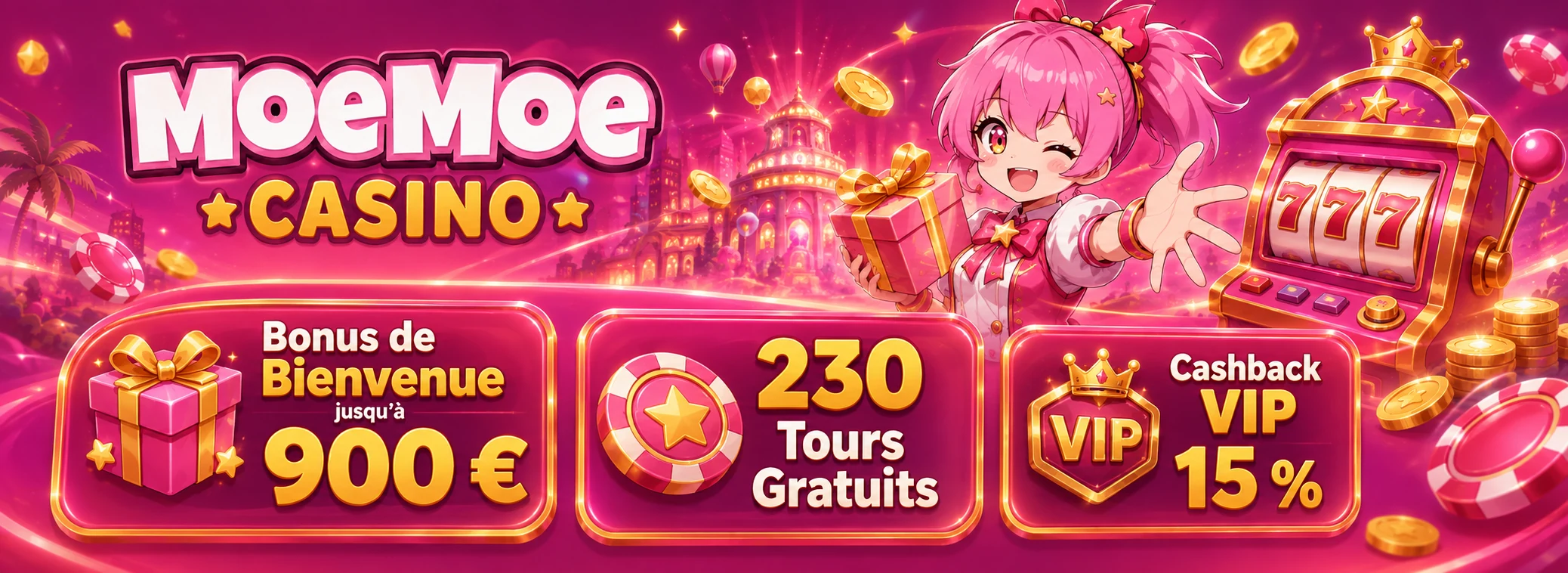 Bonus de bienvenue MoeMoe Casino