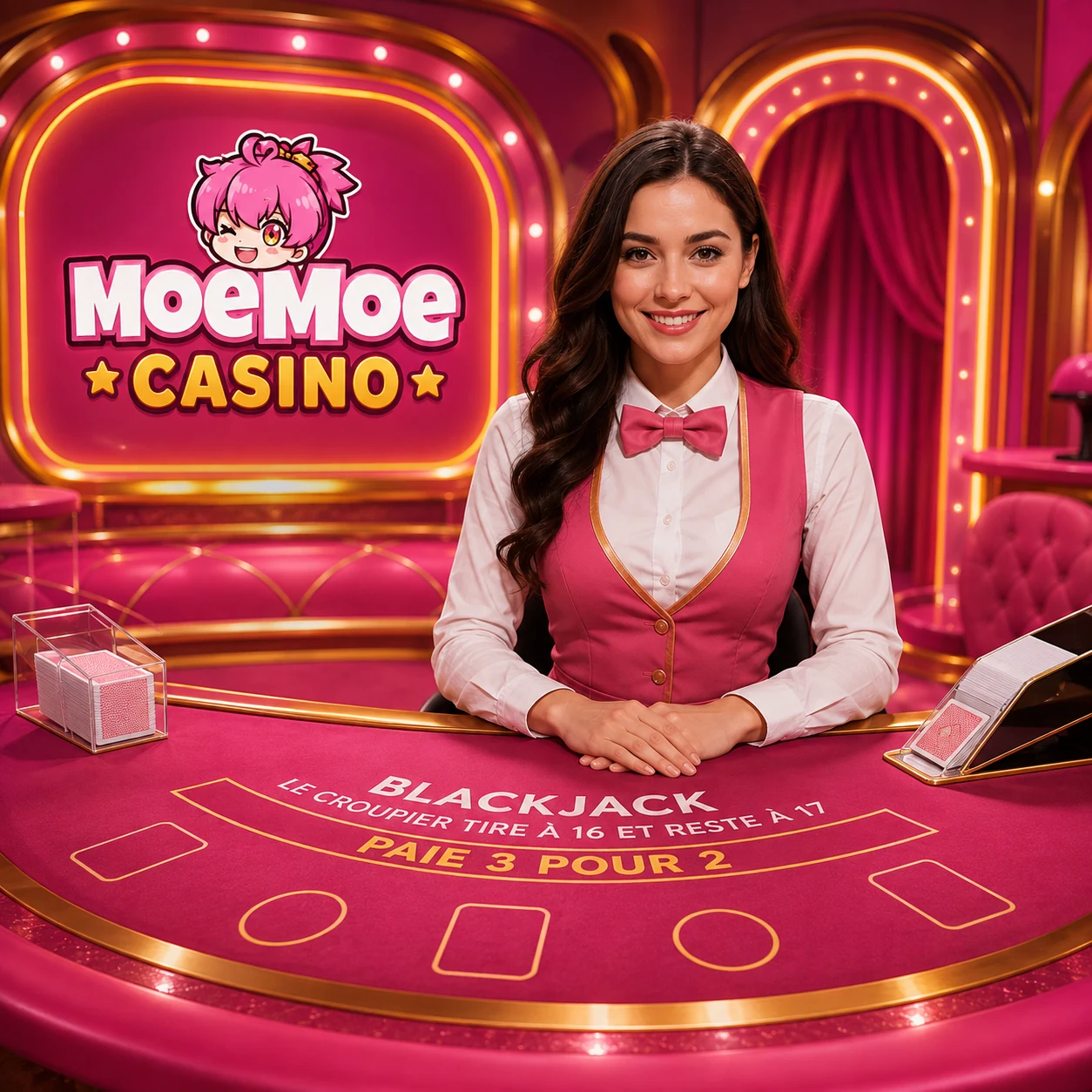 Croupiers en direct, tables Evolution et Pragmatic Play